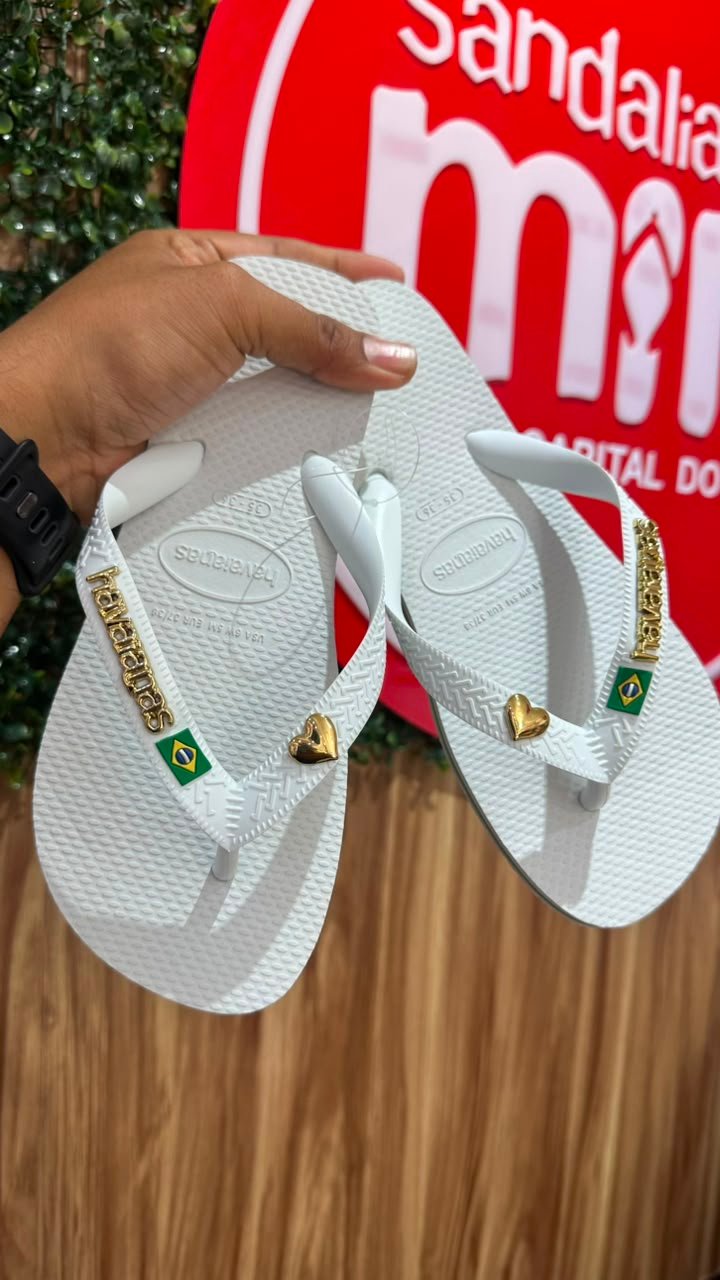 HAVAIANAS BRASIL BRANCA PERSONALIZADA - Image 3